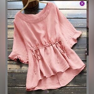 CELLABIE Pink Dolman Sleeve Boatneck Top